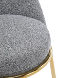 Celano Indoor Metal Upholstered Barstool - Set of 2