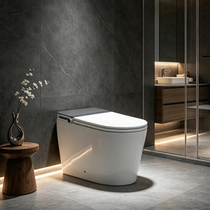 Household luxury no water pressure limit all-in-one intelligent toilet high-speed drying fully automatic flap sterilization splash-proof foam shield toilet
