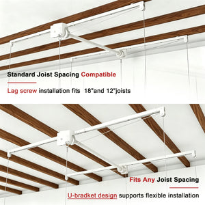 Overhead Garage Storage Rack 3x6 FT for High Ceilings