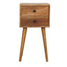 Mini 2 Drawer Nightstand