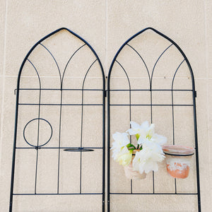 2 Pack Metal Garden Trellis 78.7" x 19.7"