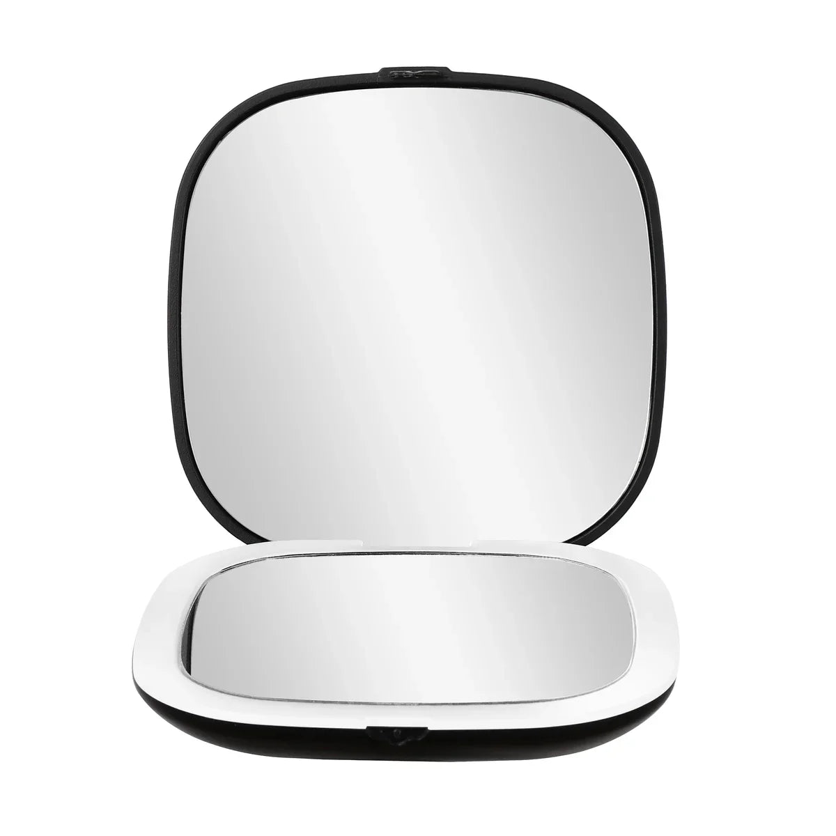Black 1x/3x Magnifying Rechargeable LED Compact Makeup Mirror
