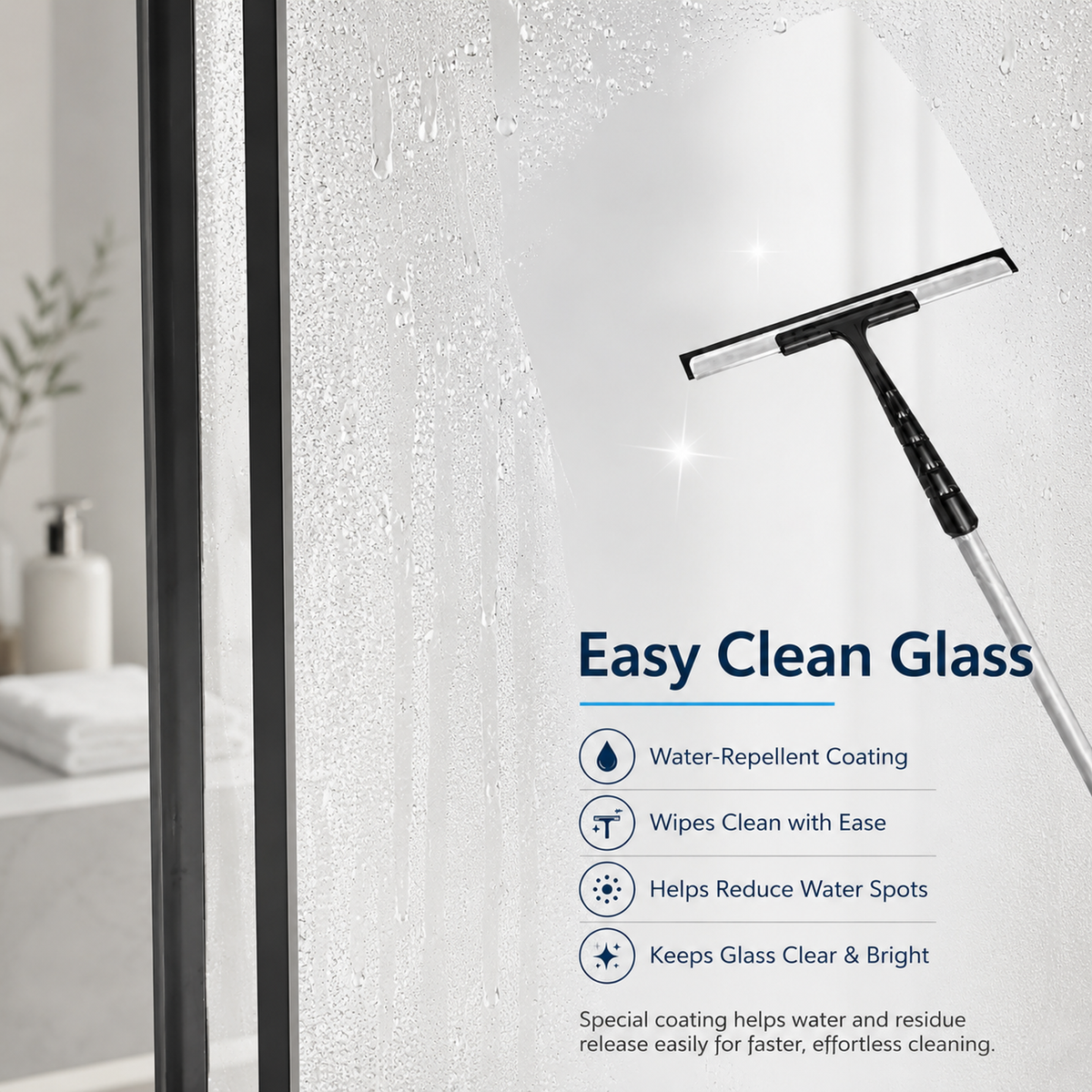 60" W x 73" H Soft Closing Sliding Frameless Shower Doors