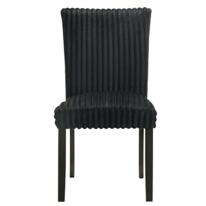 Dermott Upholstered Parson Dining Side Chair Black (Set of 2)