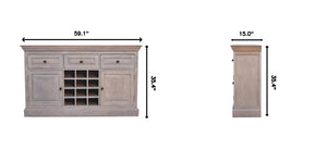 Wine Storage Unit - Gray Ash