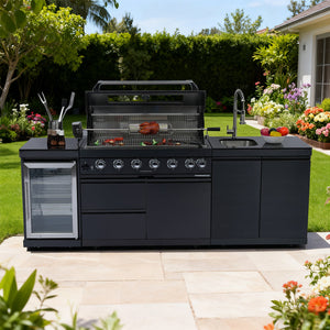43-Inch Deluxe Stainless Steel Gas Outdoor Kitchen Grill