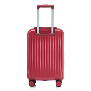 14'/20' 2 pcs ABS Spinner Wheel Luggage Set with Combination Lock and Front Opening Design