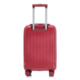 14'/20' 2 pcs ABS Spinner Wheel Luggage Set with Combination Lock and Front Opening Design
