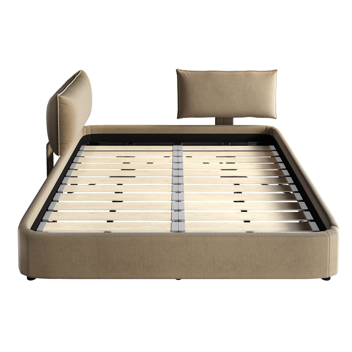 Cloud Bed Frame With Oversized Padded Movable Headboard