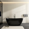 65 Inch Artificial Stone Solid Surface Freestanding Bathroom Bathtub
