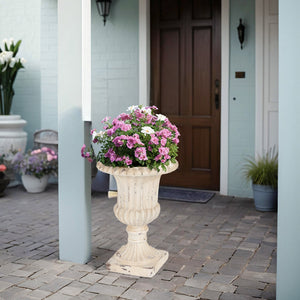 MGO Garden Urn, Antique White, 19.25'' H