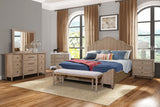 Solid Wood Nightstand with 3 Drawers