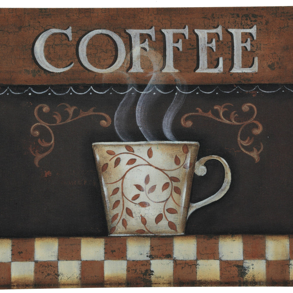 2-Pack Premium Comfort Kitchen Mats (Vintage Coffee)