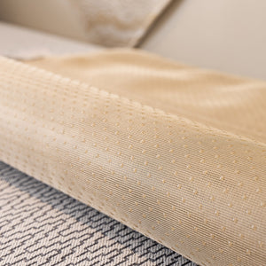 Non-Slip Couch Cover with Gold Trim, Sofa Slipcover for Sectional & Loveseat