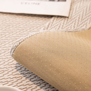 Non-Slip Couch Cover with Gold Trim, Sofa Slipcover for Sectional & Loveseat
