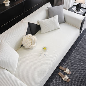 Non-Slip Cooling Breathable Couch Protector Towel, Lightweight Slipcover for Sofas