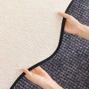 Chenille Couch Cover with Scalloped Edge, Non-Slip Modular Slipcover