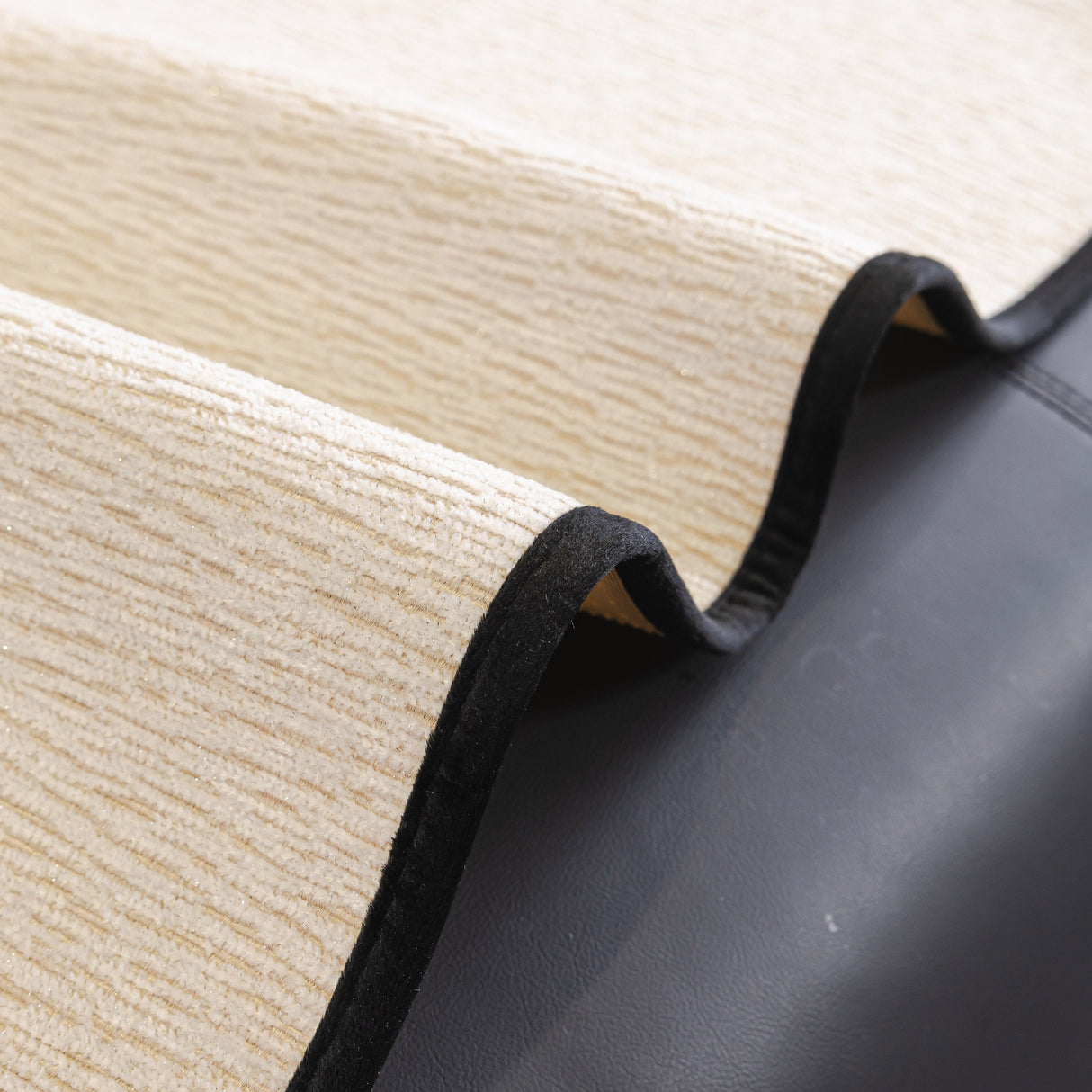 Chenille Couch Cover with Scalloped Edge, Non-Slip Modular Slipcover