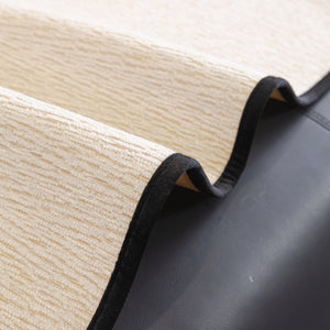 Chenille Couch Cover with Scalloped Edge, Non-Slip Modular Slipcover