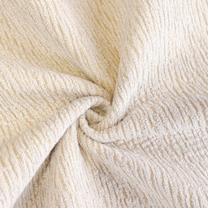 Chenille Couch Cover with Scalloped Edge, Non-Slip Modular Slipcover