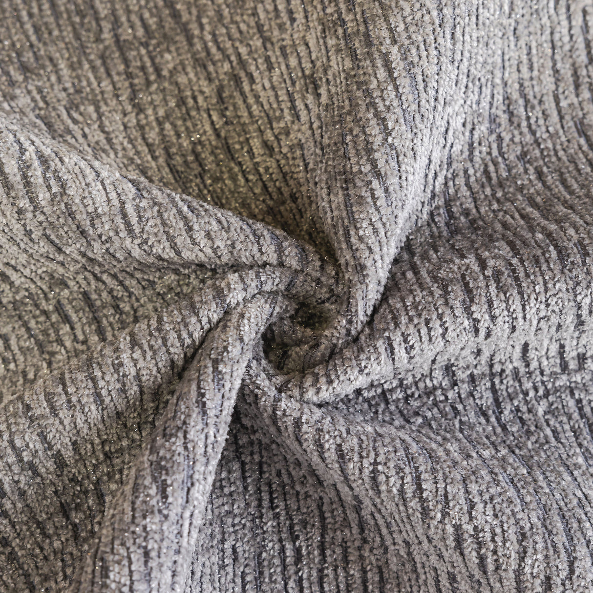 Chenille Couch Cover with Scalloped Edge, Non-Slip Modular Slipcover