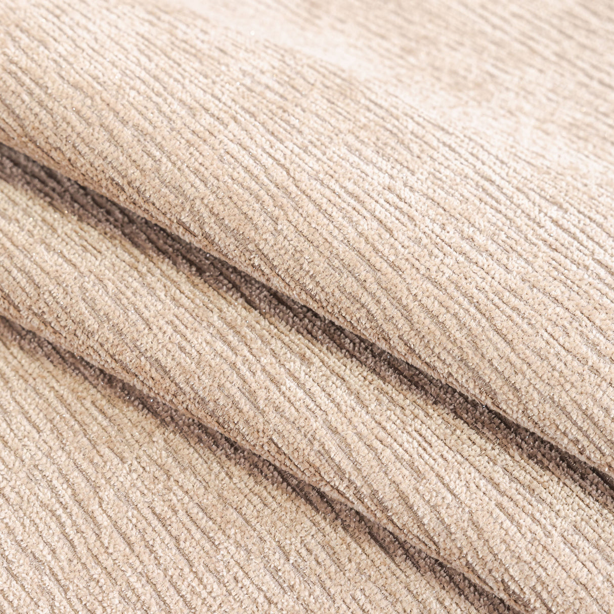 Chenille Couch Cover with Scalloped Edge, Non-Slip Modular Slipcover