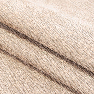 Chenille Couch Cover with Scalloped Edge, Non-Slip Modular Slipcover