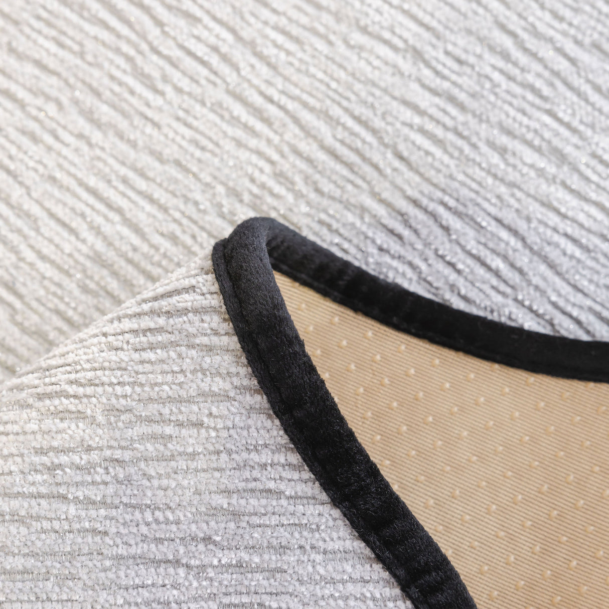 Chenille Couch Cover with Scalloped Edge, Non-Slip Modular Slipcover