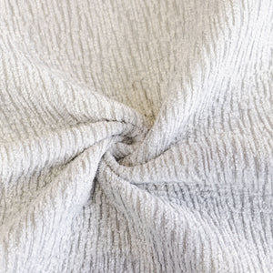Chenille Couch Cover with Scalloped Edge, Non-Slip Modular Slipcover