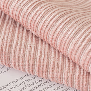 Plush Solid Color Striped L-Shaped Sofa Slipcovers, Washable Non-Slip Textured Furniture Covers