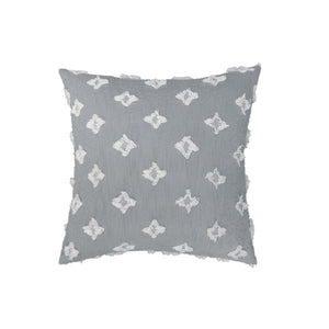 18''x18'' Tufted Floral 100% cotton Throw Pillow | 7 Colors – Textured Daisy Stitch Design | Boho Chic Couch & Bedroom Accent | Insert Included