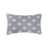 12''x20'' Tufted Floral lumbar support 100% cotton Throw Pillow | 7 Colors – Textured Daisy Stitch Design | Boho Chic Lumbar & Accent Pillow | Insert Included