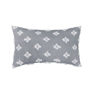 12''x20'' Tufted Floral lumbar support 100% cotton Throw Pillow | 7 Colors – Textured Daisy Stitch Design | Boho Chic Lumbar & Accent Pillow | Insert Included