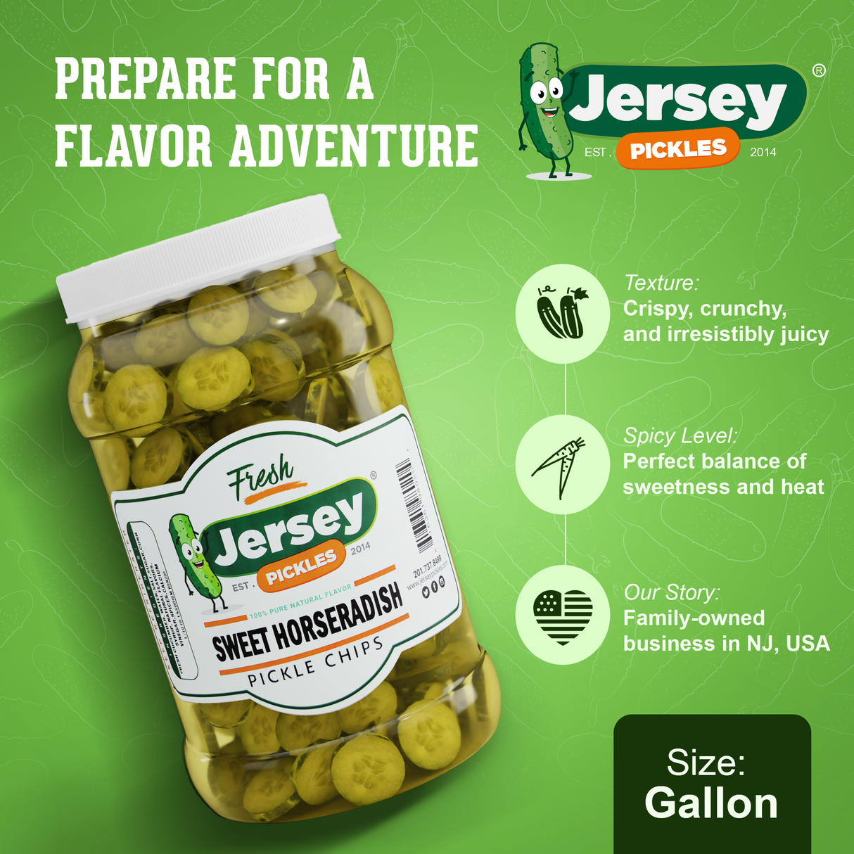 Sweet Horseradish Pickle Chips