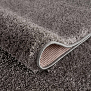 Judy Solid Dark Gray Washable Shag Rug - Promo