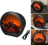 LED Tabletop Fireplace Flame Light