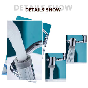 1080° Rotating Faucet Extender Kitchen Tap Aerator Dual Spray Sink Attachment