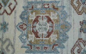 Traditional Design Ivory Hand knotted 2x3 Wool Area Rug