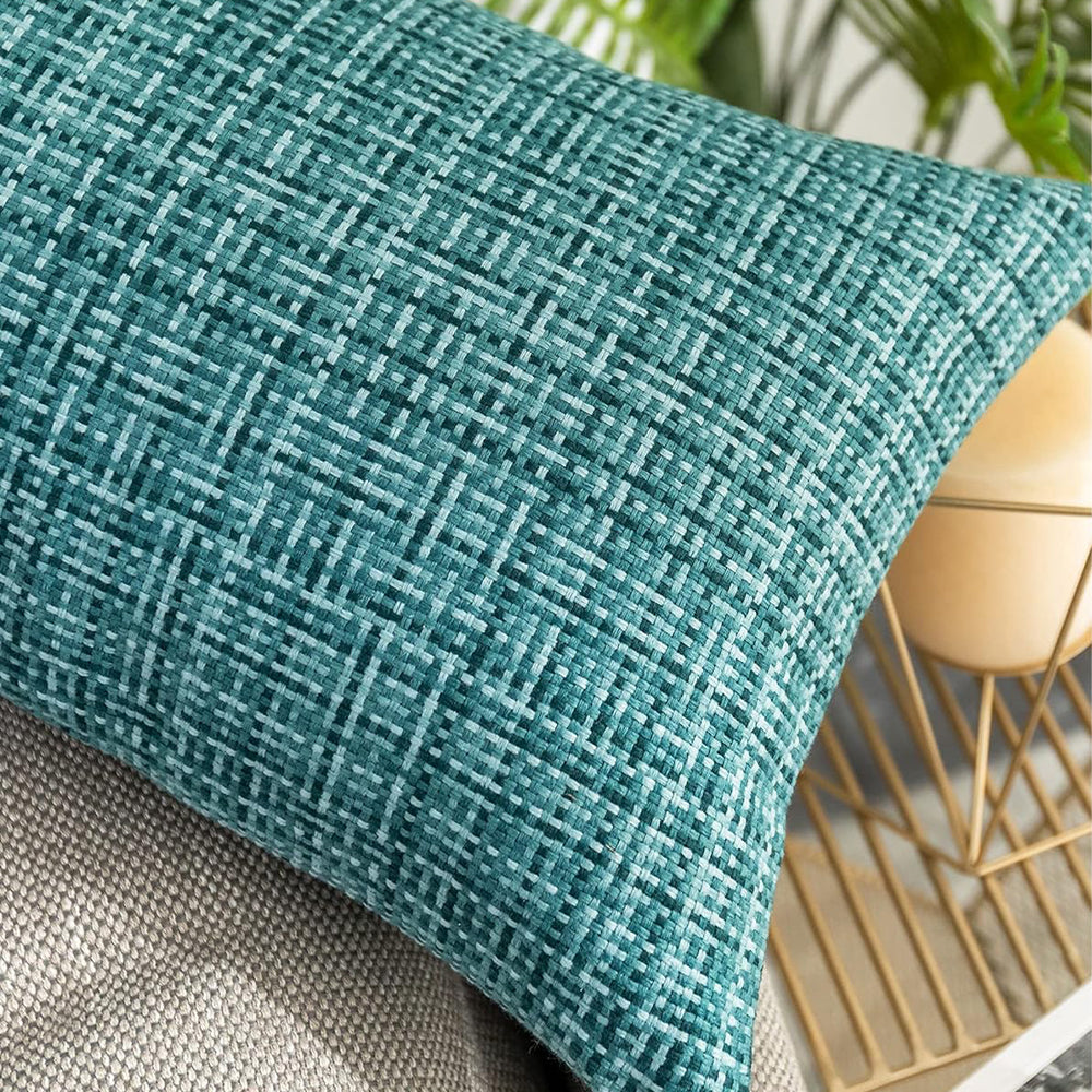 Premium Outdoor Waterproof Throw Pillow covers 2 sizes bright colors set of 2 covers