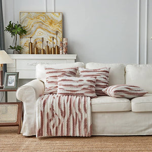 polyester blends well square throw pillow covers  (reversible sides) size 18"x18"