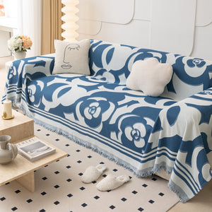 Chenille Sofa Cover Blanket, Couch Cover Blanket Throws for Couches Living Room Furniture Throw Covers