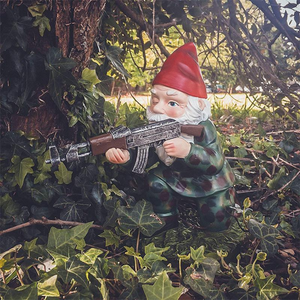 Military Garden Gnome Statue