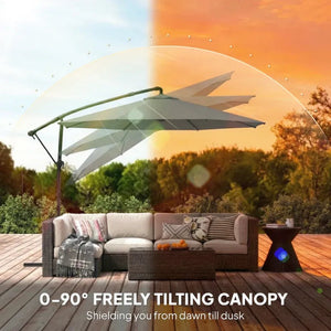 Modern Style Outdoor Hanging Cantilever Umbrella