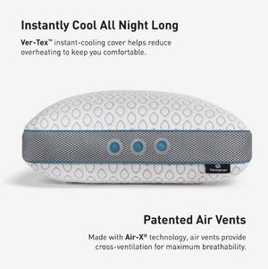 Cooling Pillow with Dual-Sided Comfort - BedGear Frost Pillow 3.0, White