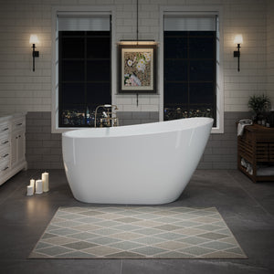 55" Acrylic Freestanding Bathtub