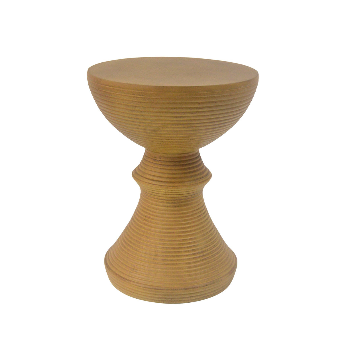 16" Ribbed Outdoor Accent Table
