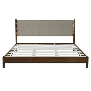 Modern King Bed Frame Set with 2 Nightstands