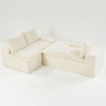 Modular Sofa, Convertible Twin Seat With Chaise Lounge