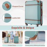 20 in hard side 2 piece lightweight suitcase set with spinner wheels