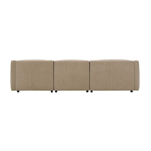 Veata - Sectional Sofa - Light Brown Suede